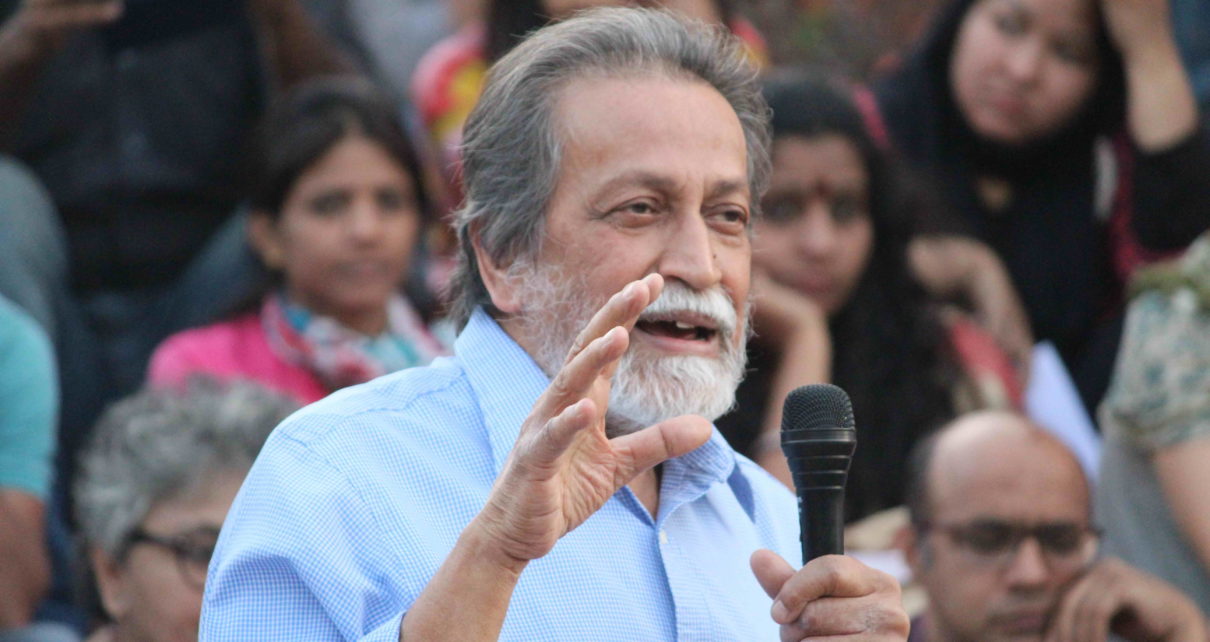 Prabhat Patnaik at Stand With JNU, 9 March 2016. Photo by Subin Dennis.