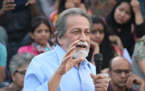 Prabhat Patnaik at Stand With JNU, 9 March 2016. Photo by Subin Dennis.