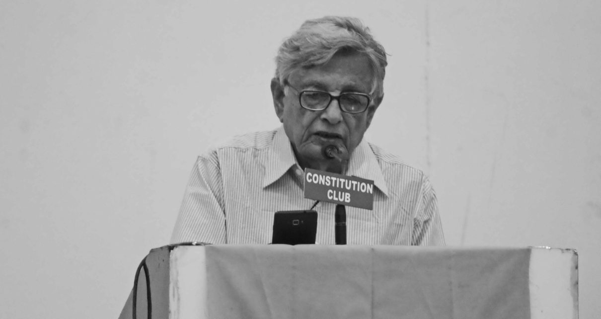 Irfan Habib at Constitution Club, New Delhi, 12 August 2017